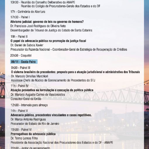 Programação - Encontro Procuradores